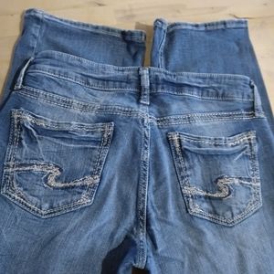 ❤️ SILVER SUKI SLIM BOOTCUT JEANS SZ 29X31